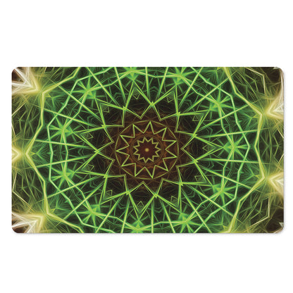 Sparkle Kaleidoscope Print Polyester Doormat