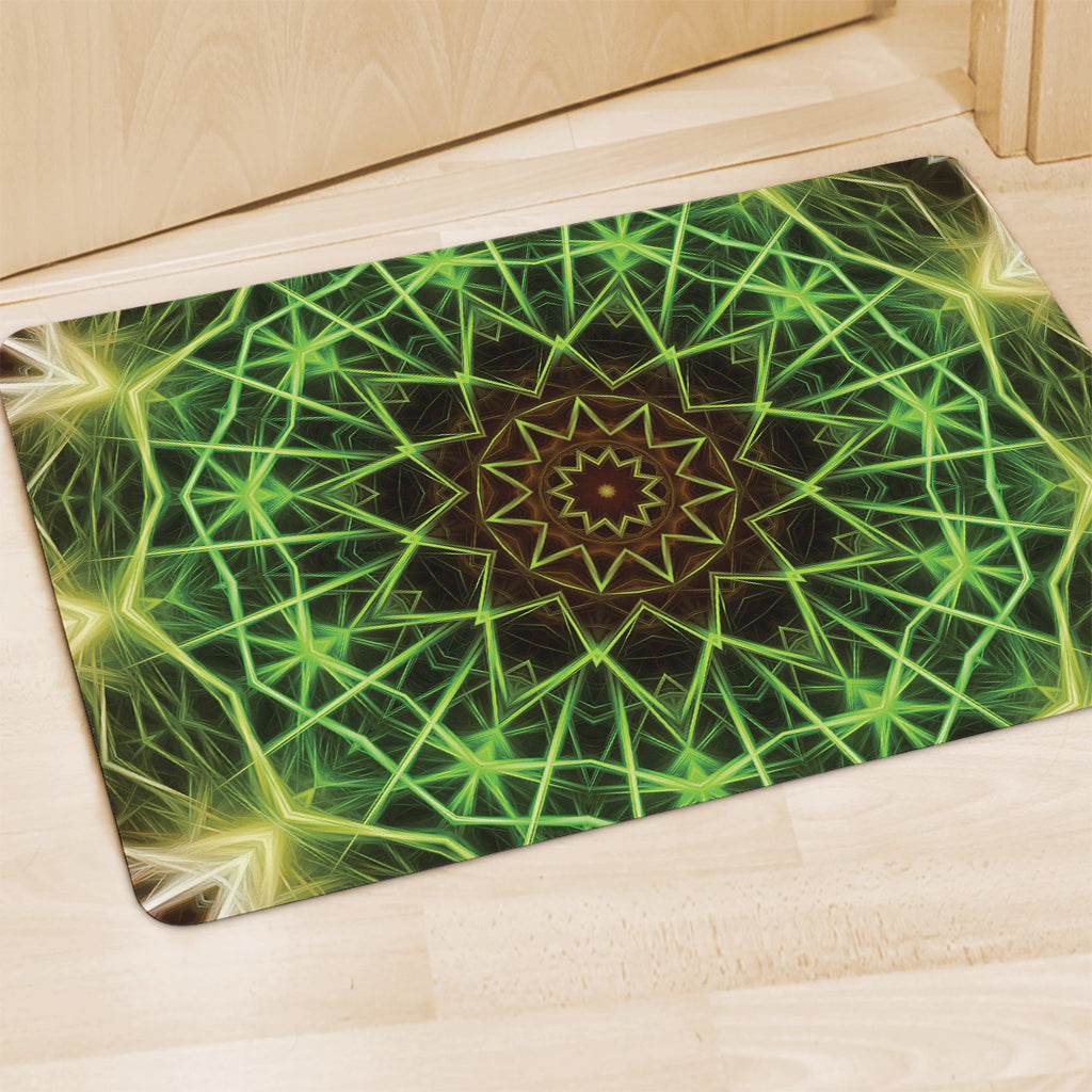 Sparkle Kaleidoscope Print Polyester Doormat