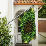 Sparkle Kaleidoscope Print Polyester Flag