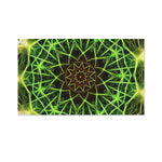 Sparkle Kaleidoscope Print Polyester Flag