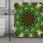Sparkle Kaleidoscope Print Polyester Shower Curtain