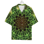 Sparkle Kaleidoscope Print Rayon Hawaiian Shirt