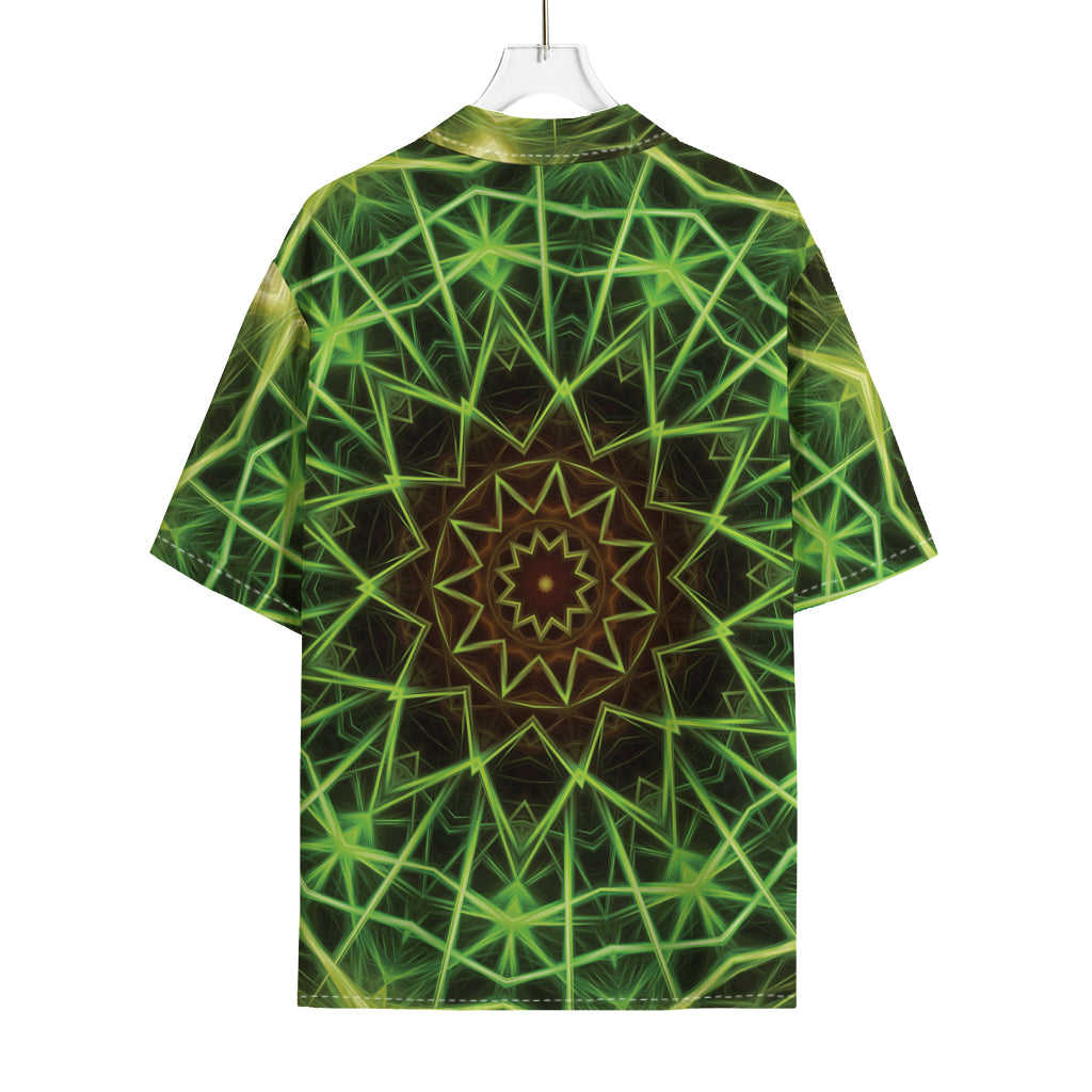 Sparkle Kaleidoscope Print Rayon Hawaiian Shirt