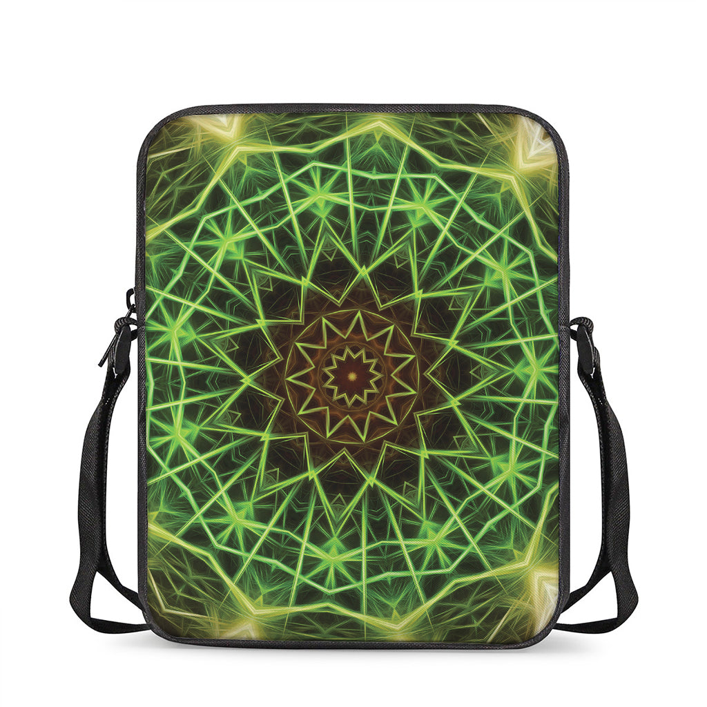 Sparkle Kaleidoscope Print Rectangular Crossbody Bag