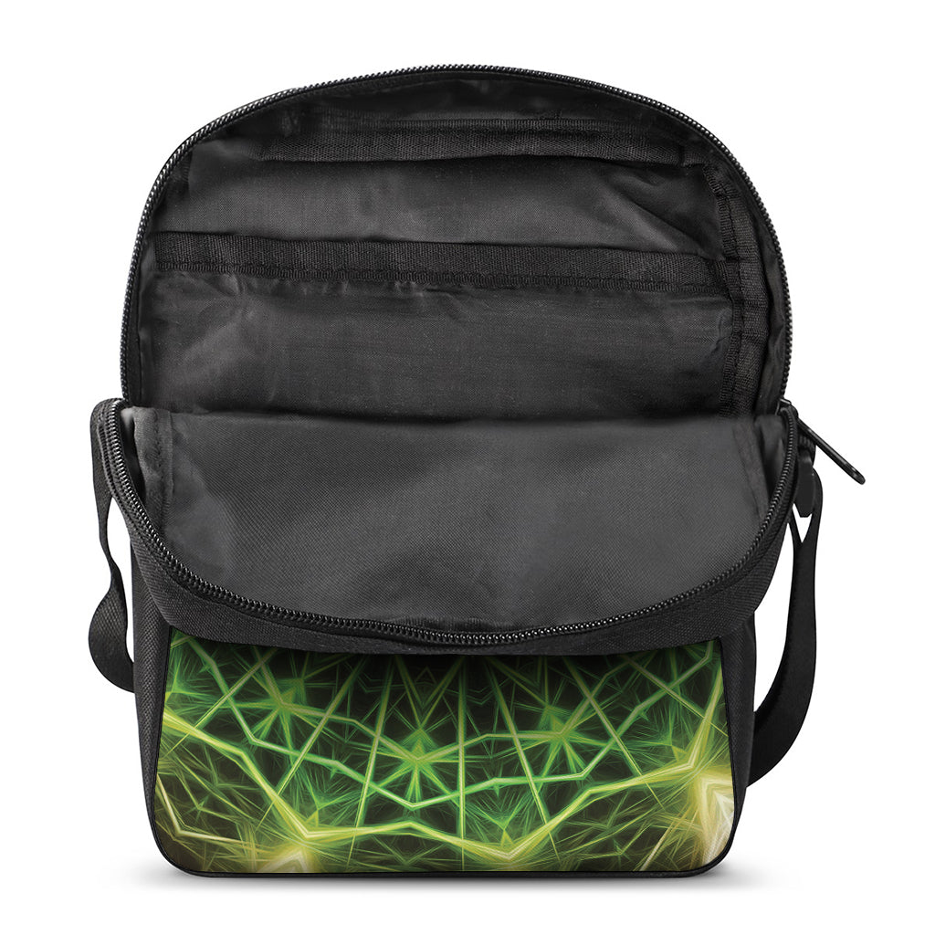 Sparkle Kaleidoscope Print Rectangular Crossbody Bag