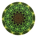Sparkle Kaleidoscope Print Round Blanket