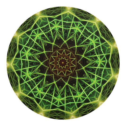 Sparkle Kaleidoscope Print Round Blanket