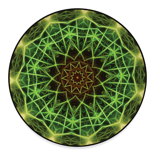 Sparkle Kaleidoscope Print Round Floor Mat