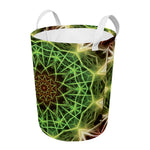 Sparkle Kaleidoscope Print Round Laundry Basket