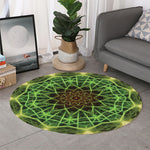 Sparkle Kaleidoscope Print Round Rug