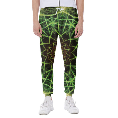 Sparkle Kaleidoscope Print Scuba Joggers