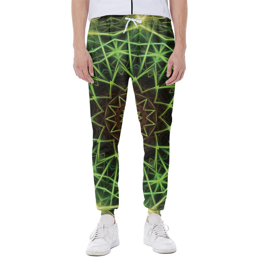 Sparkle Kaleidoscope Print Scuba Joggers