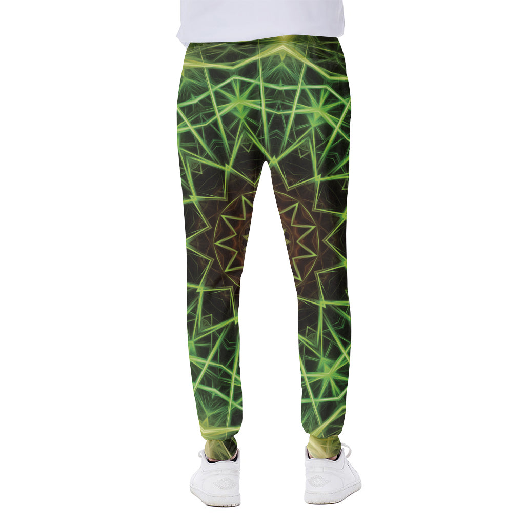 Sparkle Kaleidoscope Print Scuba Joggers