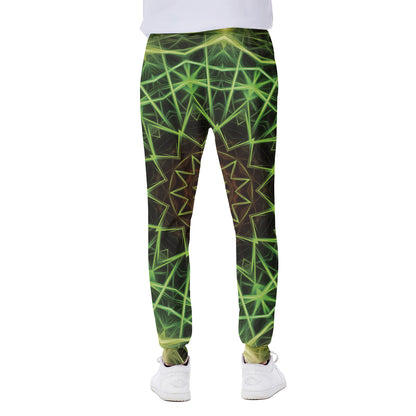 Sparkle Kaleidoscope Print Scuba Joggers