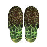Sparkle Kaleidoscope Print Slippers