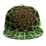 Sparkle Kaleidoscope Print Snapback Cap