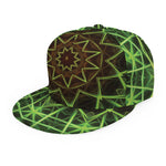 Sparkle Kaleidoscope Print Snapback Cap
