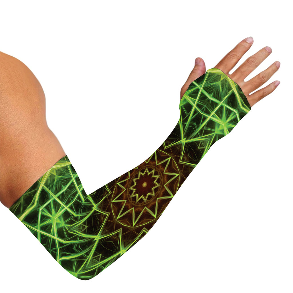 Sparkle Kaleidoscope Print Sun Protection Arm Sleeves