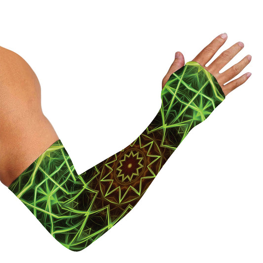 Sparkle Kaleidoscope Print Sun Protection Arm Sleeves
