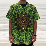 Sparkle Kaleidoscope Print Textured Short Sleeve Shirt