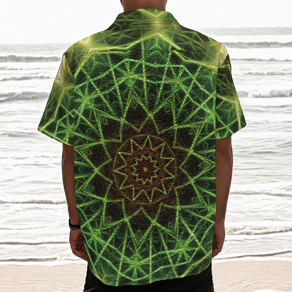 Sparkle Kaleidoscope Print Textured Short Sleeve Shirt