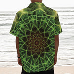 Sparkle Kaleidoscope Print Textured Short Sleeve Shirt