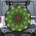 Sparkle Kaleidoscope Print Tire Cover With Camera Hole