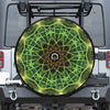 Sparkle Kaleidoscope Print Tire Cover With Camera Hole