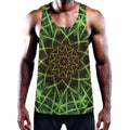 Sparkle Kaleidoscope Print Men's Workout Tank Top