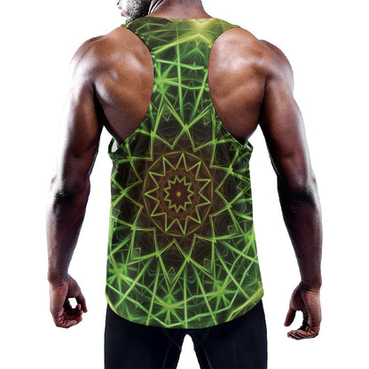 Sparkle Kaleidoscope Print Training Tank Top