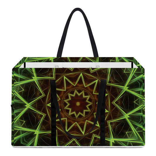 Sparkle Kaleidoscope Print Utility Tote Bag