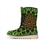 Sparkle Kaleidoscope Print Winter Boots