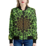 Sparkle Kaleidoscope Print Women's Bomber Jacket