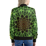 Sparkle Kaleidoscope Print Women's Bomber Jacket