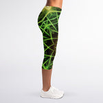 Sparkle Kaleidoscope Print Women's Capri Leggings