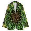 Sparkle Kaleidoscope Print Women's Cotton Blazer