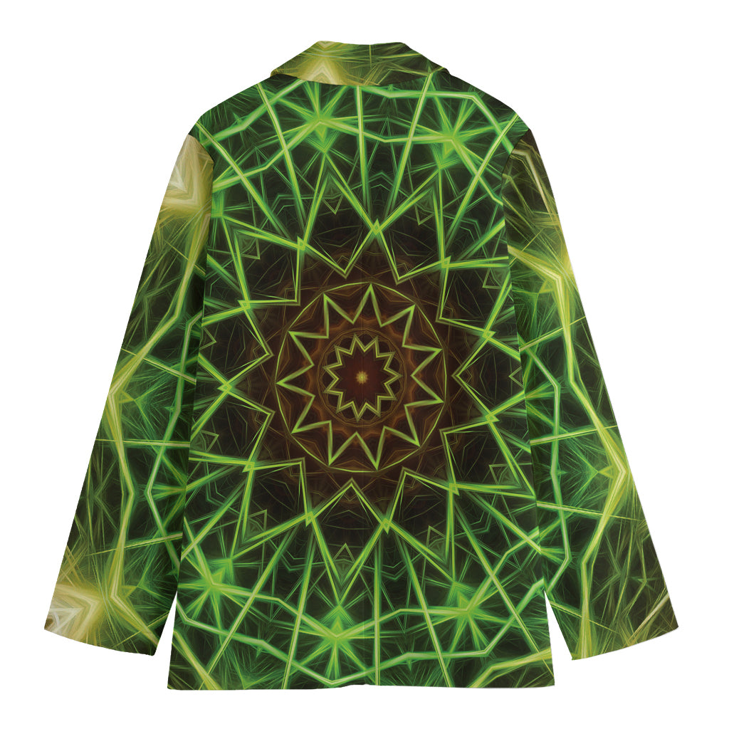 Sparkle Kaleidoscope Print Women's Cotton Blazer