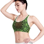 Sparkle Kaleidoscope Print Women's Sports Bra