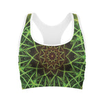 Sparkle Kaleidoscope Print Women's Sports Bra