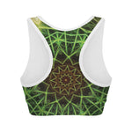 Sparkle Kaleidoscope Print Women's Sports Bra