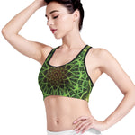 Sparkle Kaleidoscope Print Women's Sports Bra
