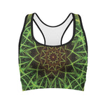 Sparkle Kaleidoscope Print Women's Sports Bra