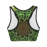 Sparkle Kaleidoscope Print Women's Sports Bra