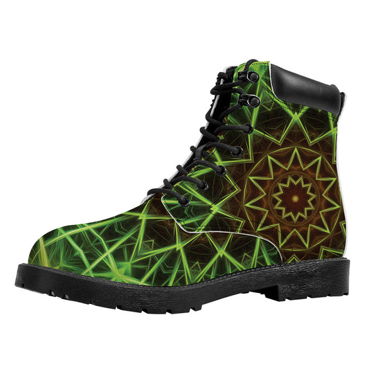 Sparkle Kaleidoscope Print Work Boots