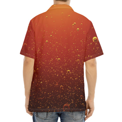 Sparkling Cola Print Aloha Shirt