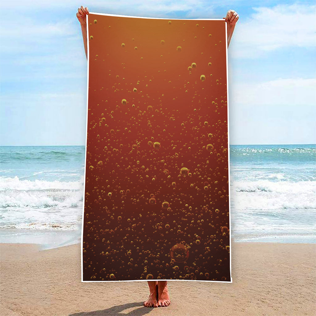 Sparkling Cola Print Beach Towel