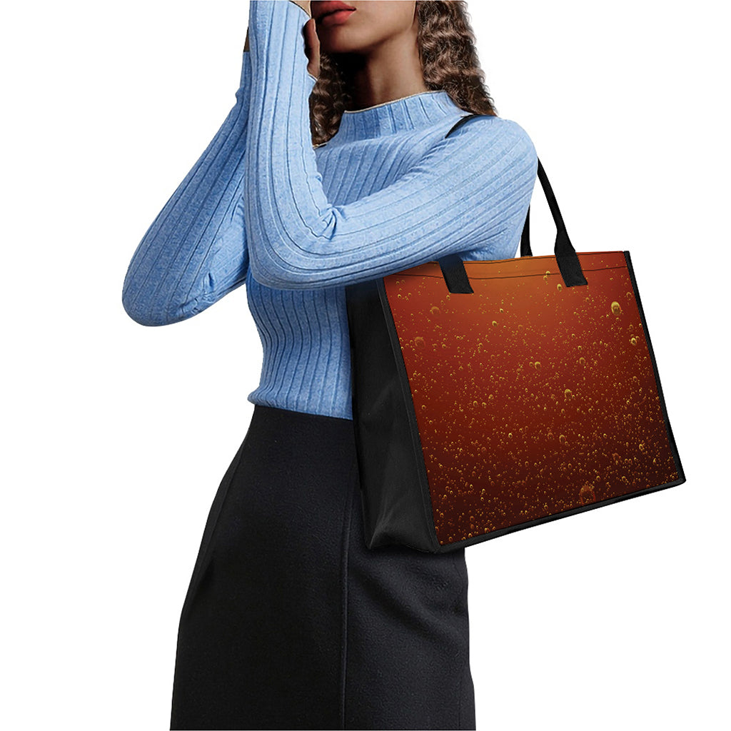 Sparkling Cola Print Canvas Tote Bag