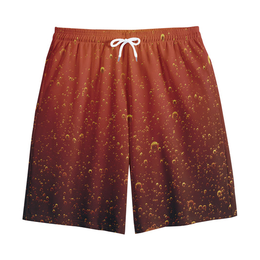 Sparkling Cola Print Cotton Shorts