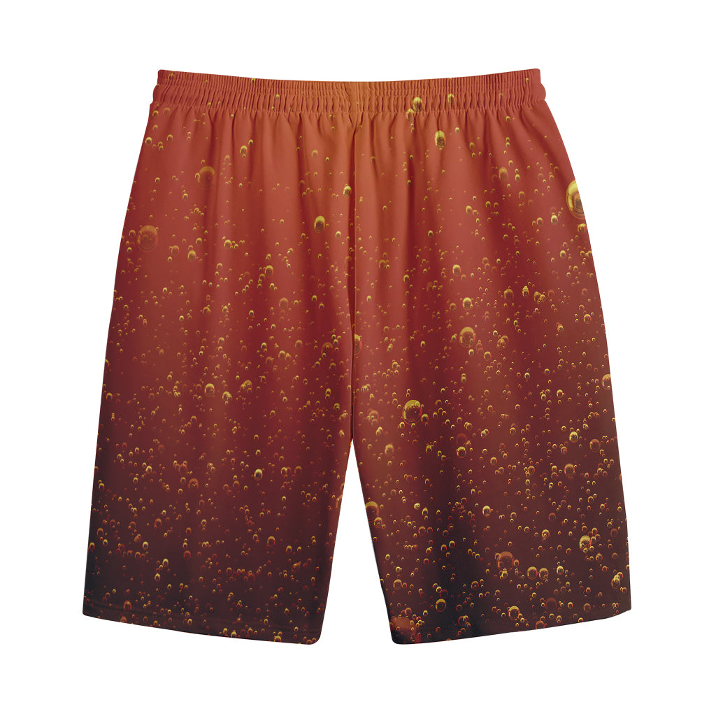 Sparkling Cola Print Cotton Shorts