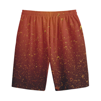 Sparkling Cola Print Cotton Shorts